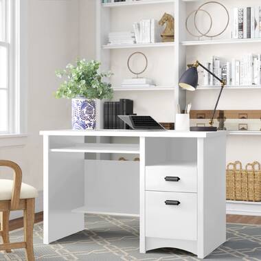 Wayfair white desk 2024 with hutch